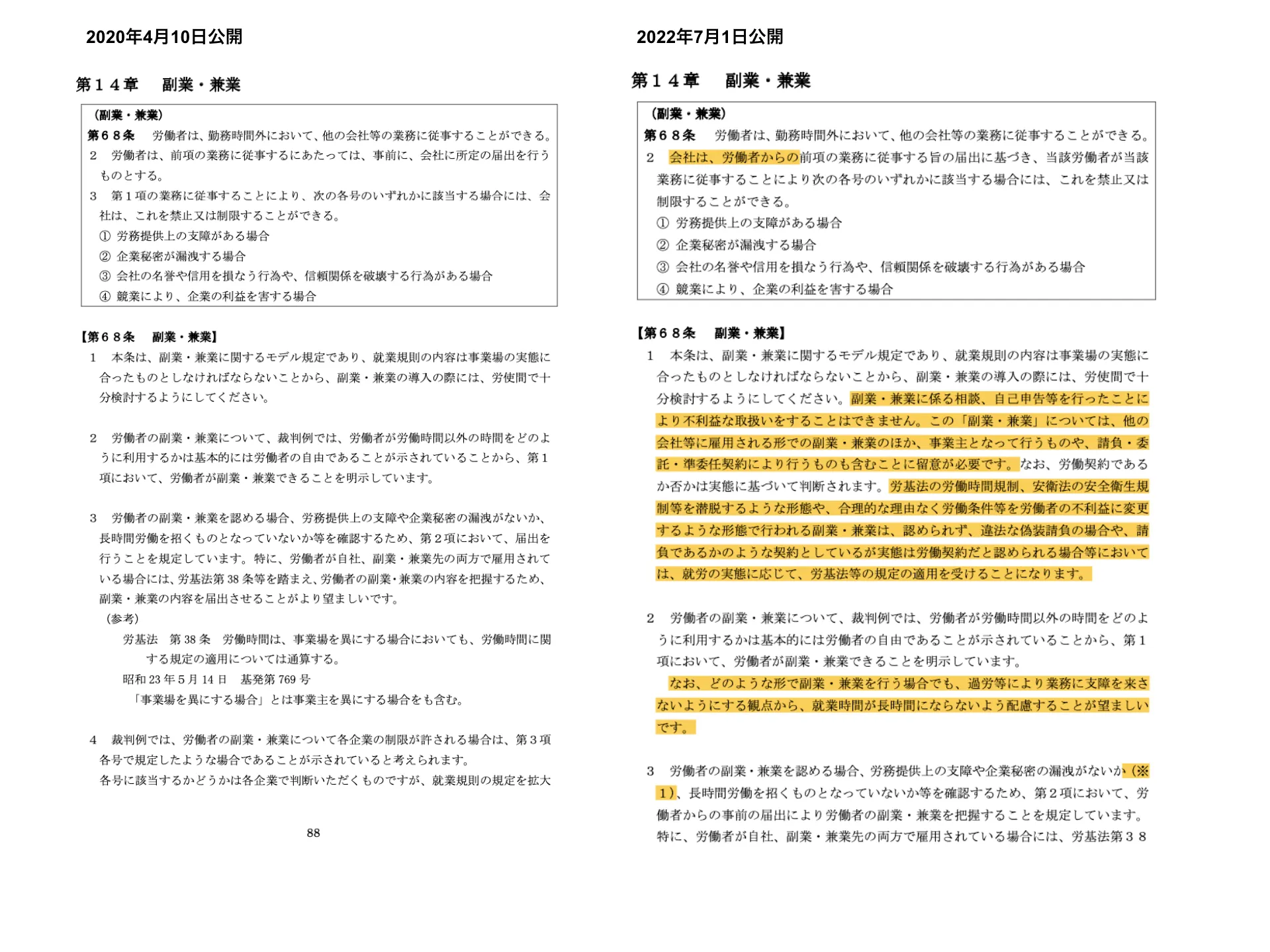 副業禁止への注意文が追加【厚労省副業ガイドライン変更解説】